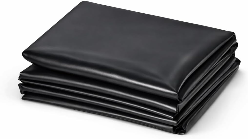 Pond Liner 1 m x 1 m Heavy Duty 450 GSM PVC Garden Pond Liner Sheet - Fish-Safe Waterproof Pond Membrane for Koi Wildlife Water Features, Streams, Waterfalls - Flexible Tear and Puncture Resistant