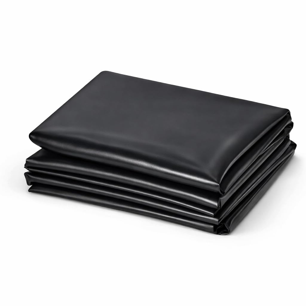 Pond Liner 1 m x 1 m Heavy Duty 450 GSM PVC Garden Pond Liner Sheet - Fish-Safe Waterproof Pond Membrane for Koi Wildlife Water Features, Streams, Waterfalls - Flexible Tear and Puncture Resistant
