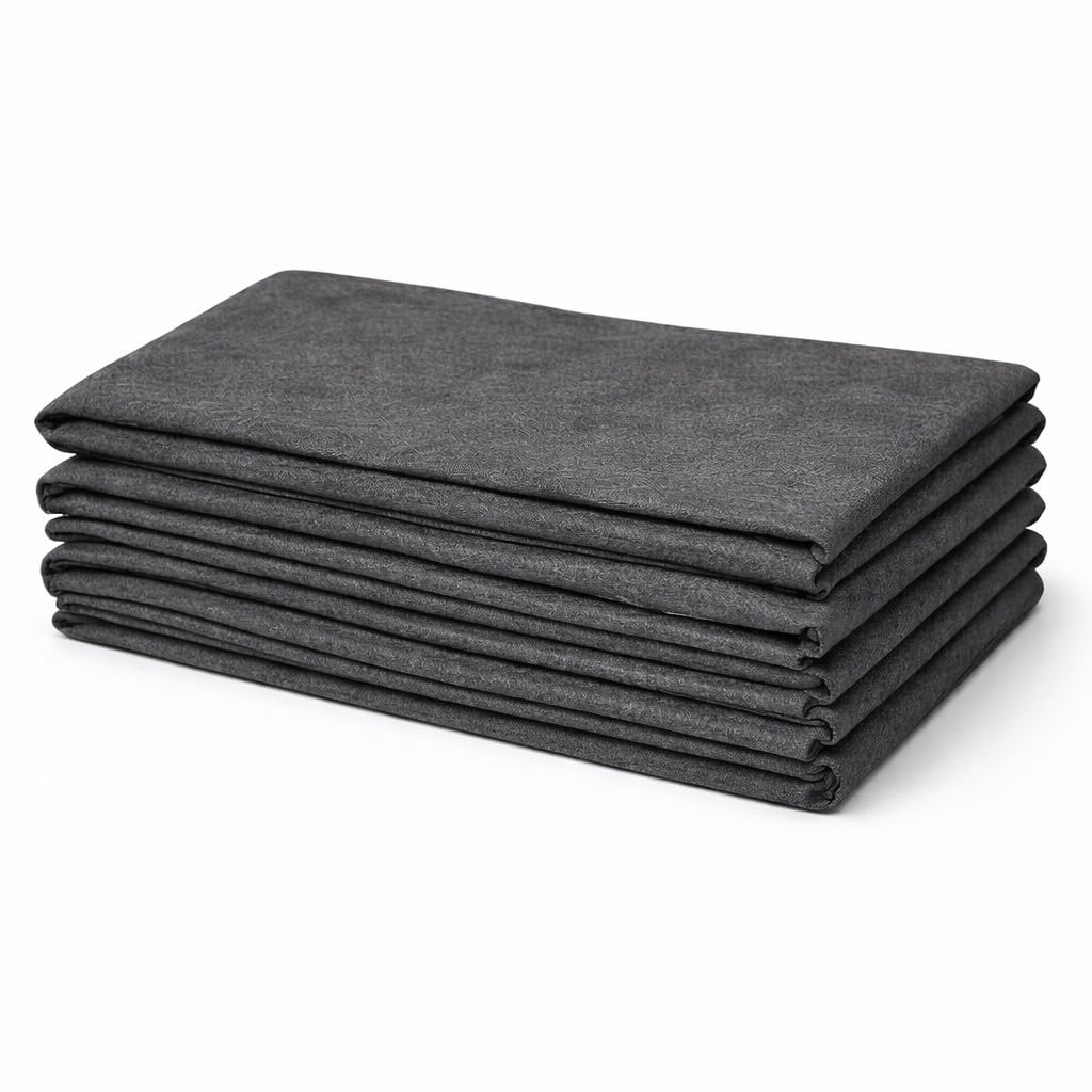 Pond Liner Underlay 3 m x 5 m 50 GSM Geotextile Fabric - Protective Fleece Ground Mat for Garden Ponds - Fits PVC EPDM Rubber Pond Liners - Cushions Against Stones, Roots - Easy Cut and Fit
